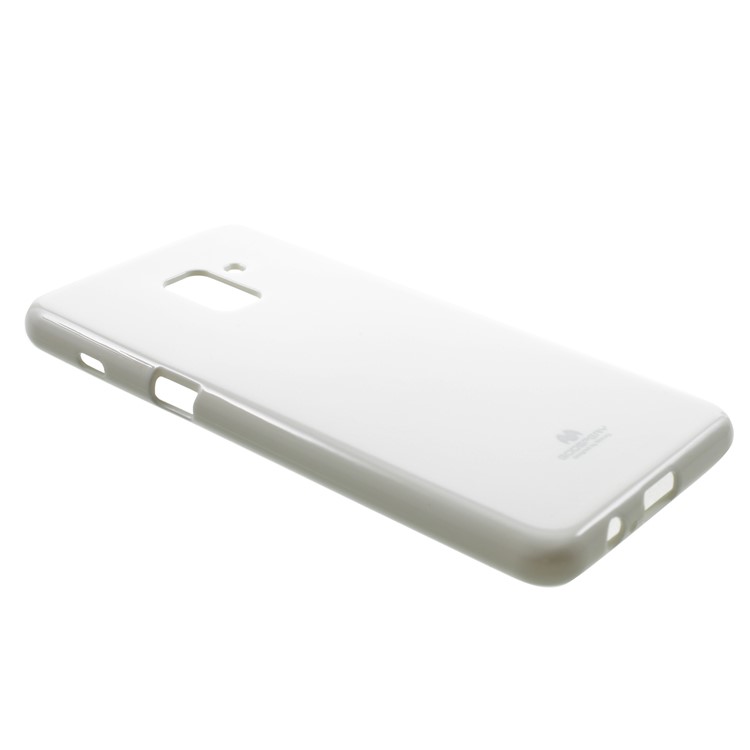 MERCURY GOOSPERY for Samsung Galaxy A8 (2018) Glitter Powder Jelly TPU Shell - White-2