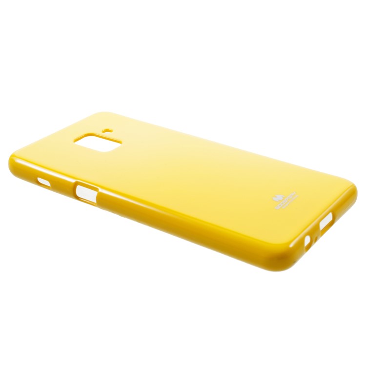 MERCURY GOOSPERY for Samsung Galaxy A8 (2018) Glitter Powder Jelly TPU Mobile Shell - Yellow-2