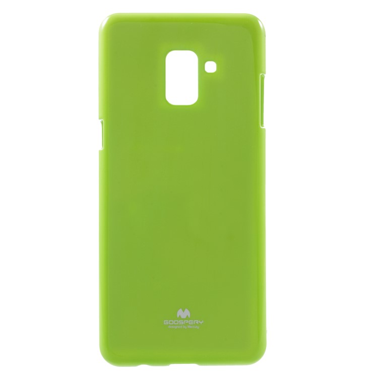 MERCURY GOOSPERY for Samsung Galaxy A8 (2018) Glitter Powder Jelly TPU Phone Cover - Green-1