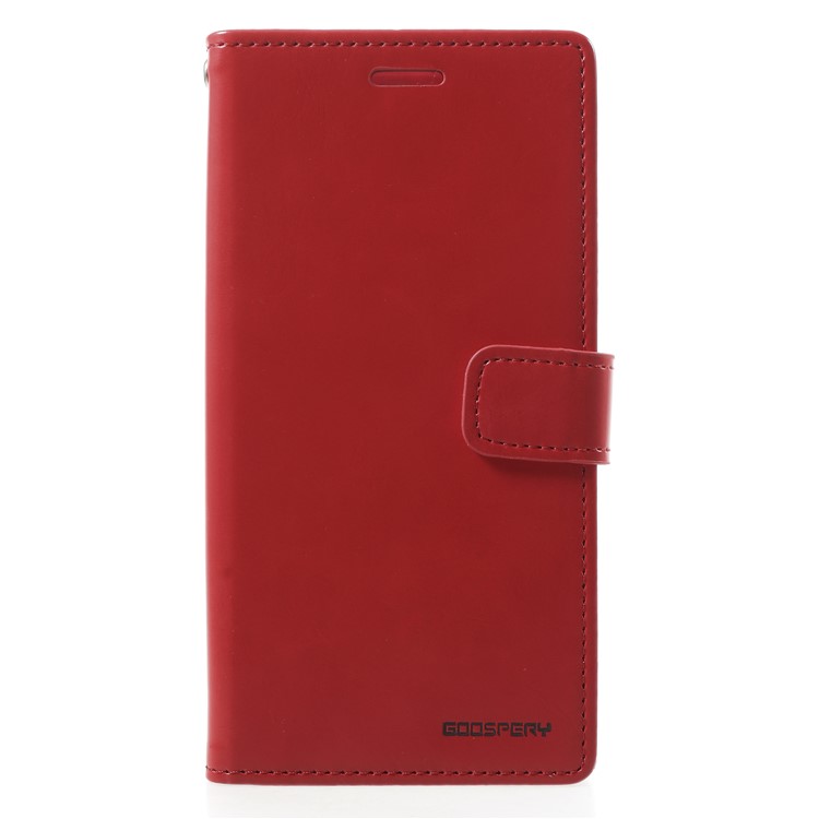MERCURY GOOSPERY Blue Moon Leather Magnetic Stand Wallet Case for Samsung Galaxy A8 (2018) - Red-3