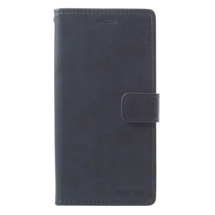 MERCURY GOOSPERY Blue Moon Leather Magnetic Stand Wallet Mobile Phone Cover for Samsung Galaxy A8 (2018) - Dark Blue-1