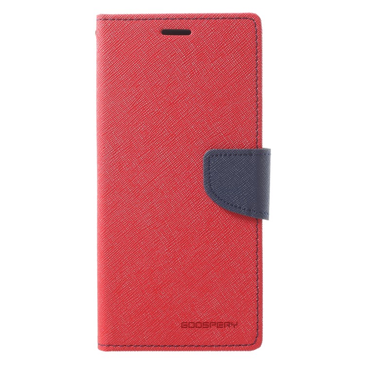 MERCURY GOOSPERY Fancy Diary Leather Wallet Case for Samsung Galaxy A8+ (2018) - Red-3