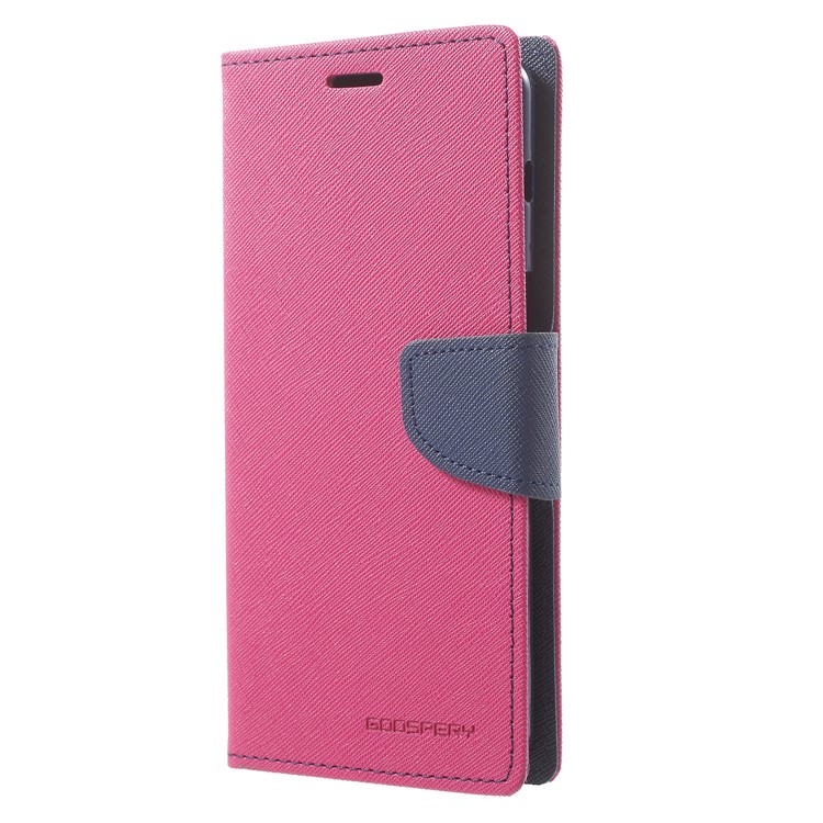MERCURY GOOSPERY Fancy Diary Stand Leather Phone Case for Samsung Galaxy A8+ (2018) - Rose-3