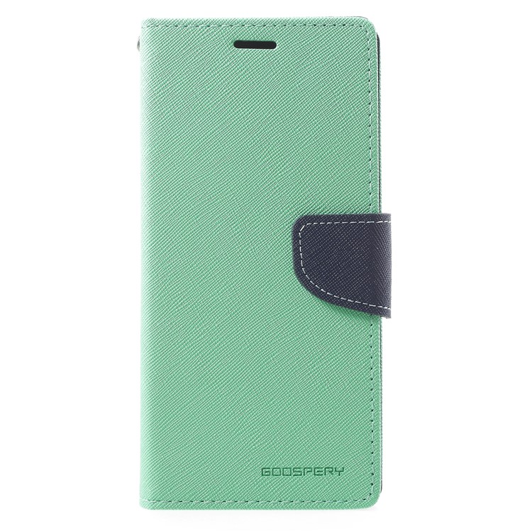 

MERCURY GOOSPERY Fancy Diary Leather Wallet Mobile Shell for Samsung Galaxy A8+ (2018) - Cyan