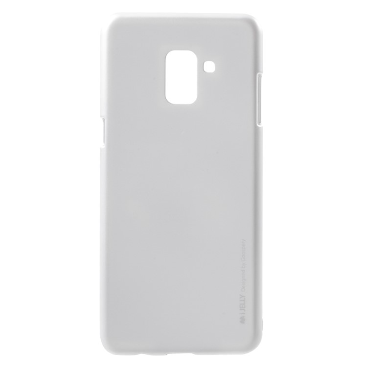 MERCURY GOOSPERY i JELLY Metallic TPU Mobile Phone Cover for Samsung Galaxy A8+ (2018) - Silver-1