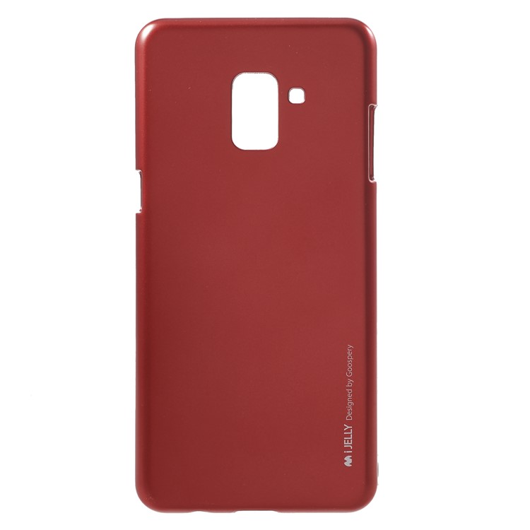 

MERCURY GOOSPERY i JELLY Metallic TPU Mobile Phone Casing for Samsung Galaxy A8+ (2018) - Red