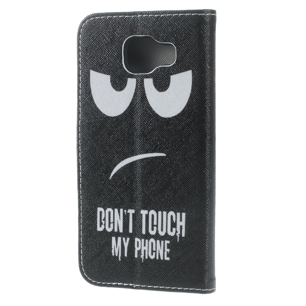 Wallet Leather Stand Case for Samsung Galaxy A5 SM-A510F (2016) - Do not Touch My Phone-2