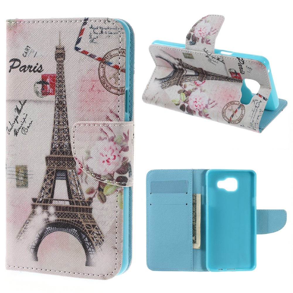 Porte-monnaie En Cuir Portefeuille Pour Samsung Galaxy A5 SM-A510F (2016) - Tour Eiffel Paris-1