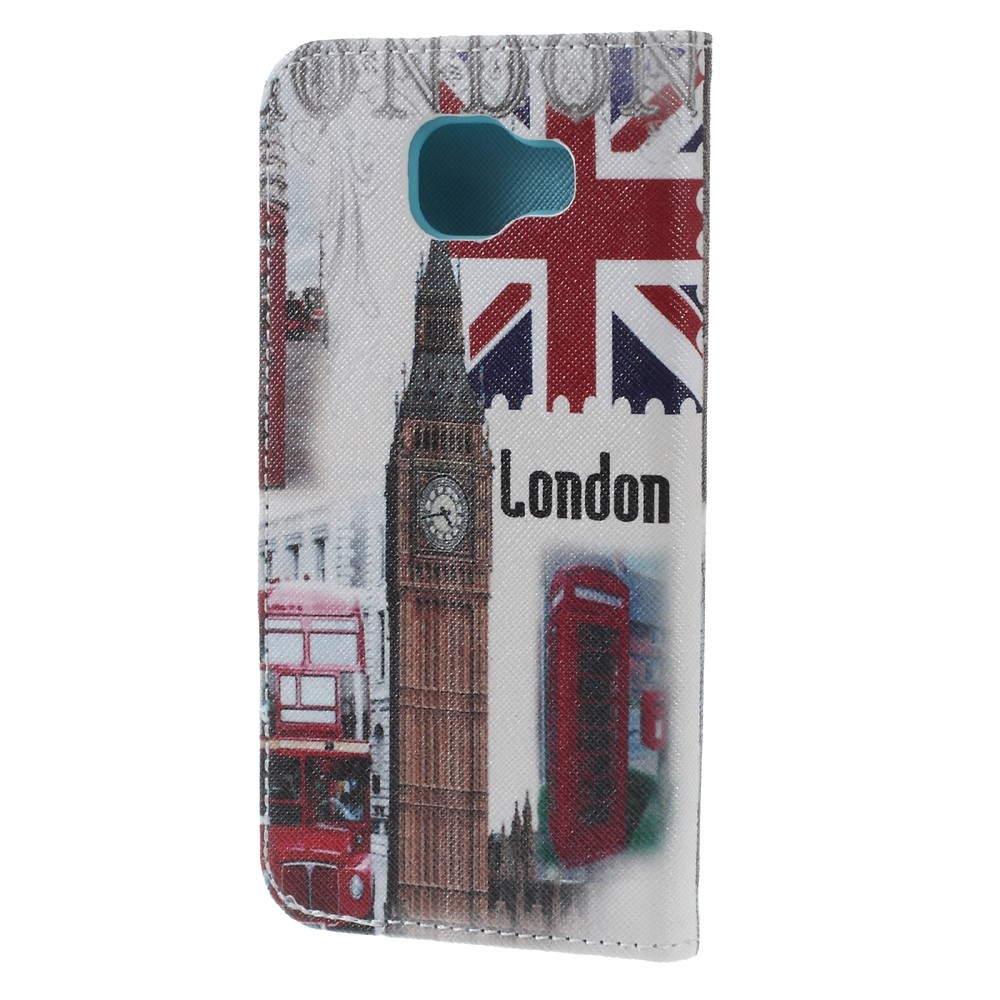 Wallet Leather Phone Case for Samsung Galaxy A5 SM-A510F (2016) - Retro Big Ben-2