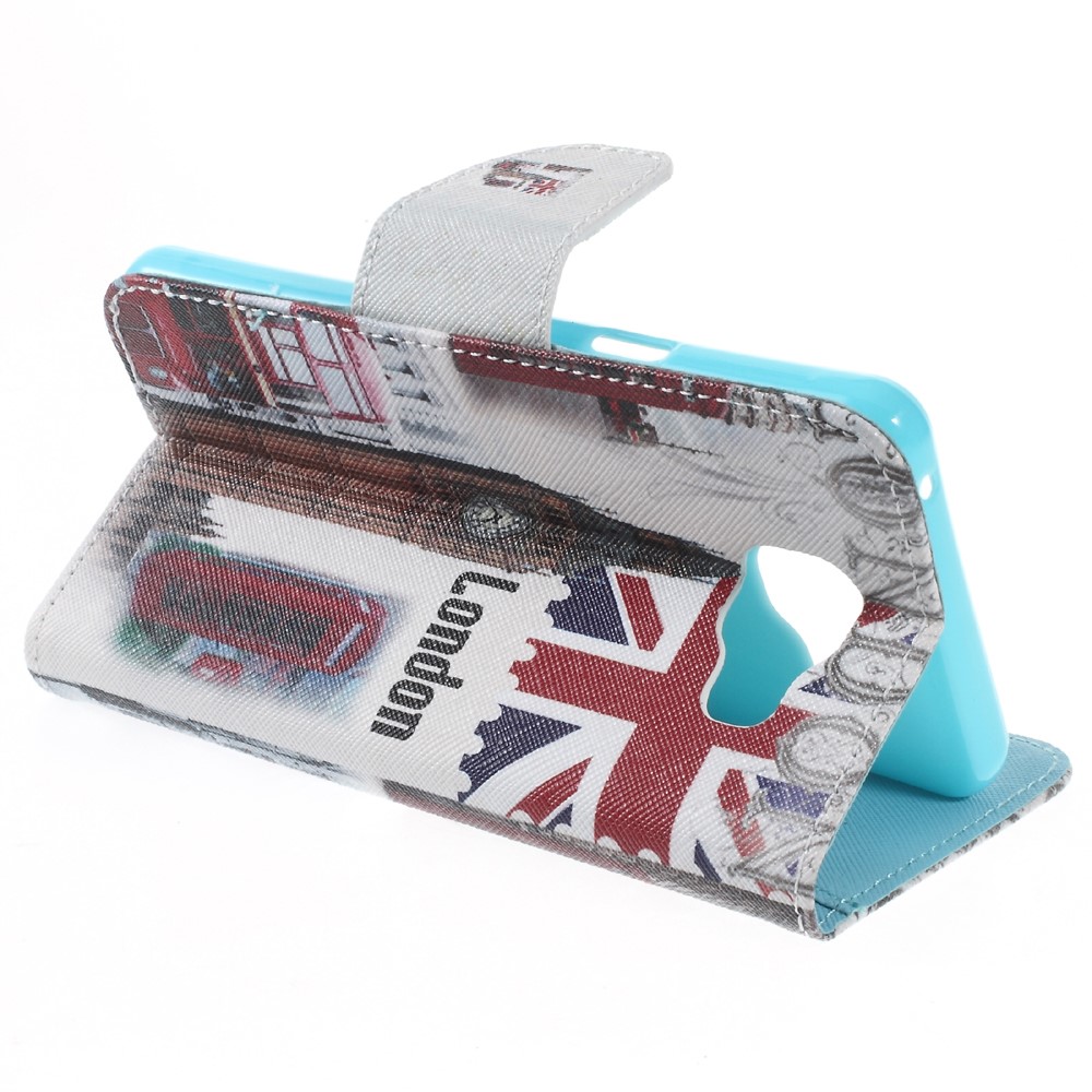 Wallet Leather Phone Case for Samsung Galaxy A5 SM-A510F (2016) - Retro Big Ben-3