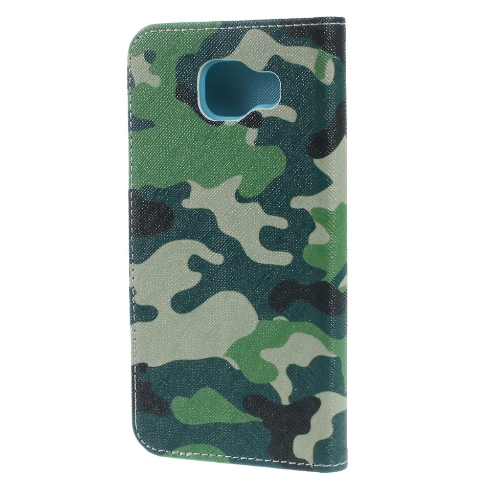Funda de cuero magnético para Samsung Galaxy A5 SM-A510F (2016) - Patrón de camuflaje-2