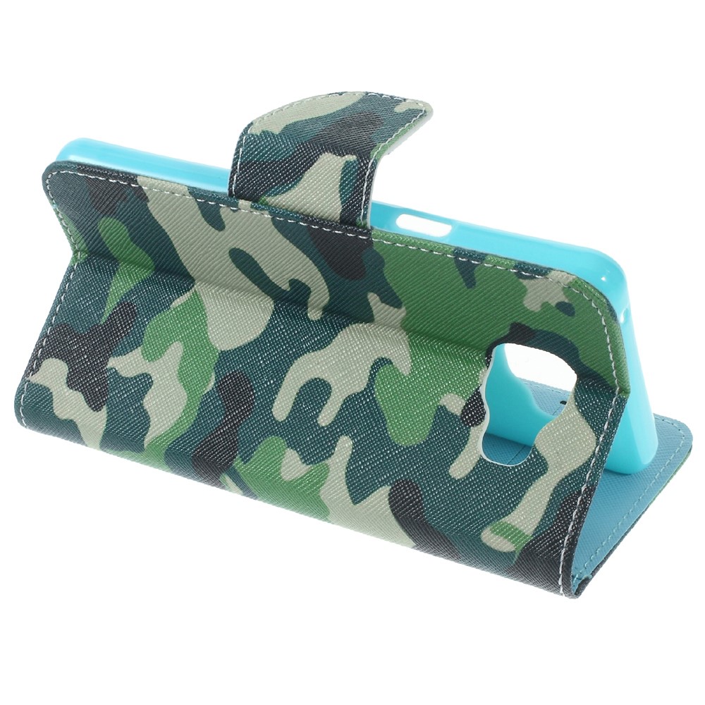 Funda de cuero magnético para Samsung Galaxy A5 SM-A510F (2016) - Patrón de camuflaje-3