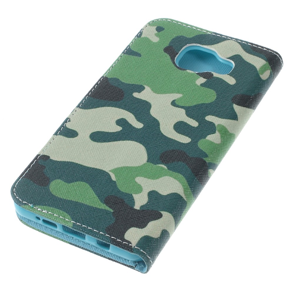 Funda de cuero magnético para Samsung Galaxy A5 SM-A510F (2016) - Patrón de camuflaje-4