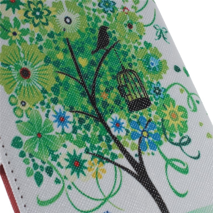 Wallet Leather Stand Case for Samsung Galaxy A5 SM-A510F (2016) - Green Tree-6