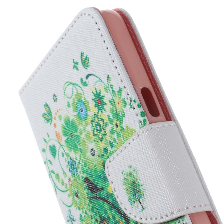 Wallet Leather Stand Case for Samsung Galaxy A5 SM-A510F (2016) - Green Tree-7