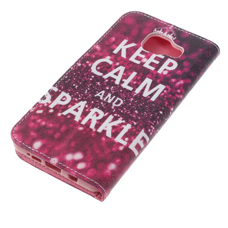 Wallet Leather Stand Case for Samsung Galaxy A5 SM-A510F (2016) - Keep Calm and Sparkle-5