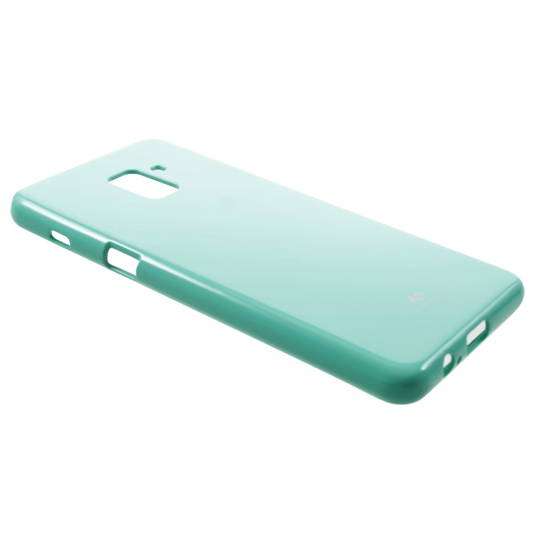 MERCURY GOOSPERY Glitter Powder Jelly TPU Protection Cover for Samsung Galaxy A8 (2018) Plus - Cyan-2