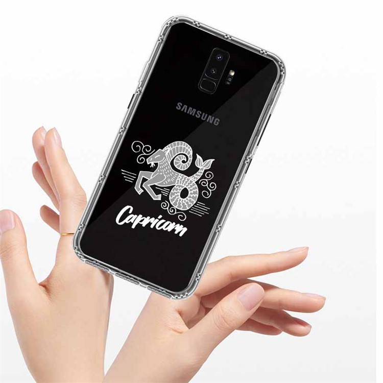 NXE Constellation Pattern PC + TPU Hybrid Phone Case for Samsung Galaxy S9 Plus - Capricorn-5