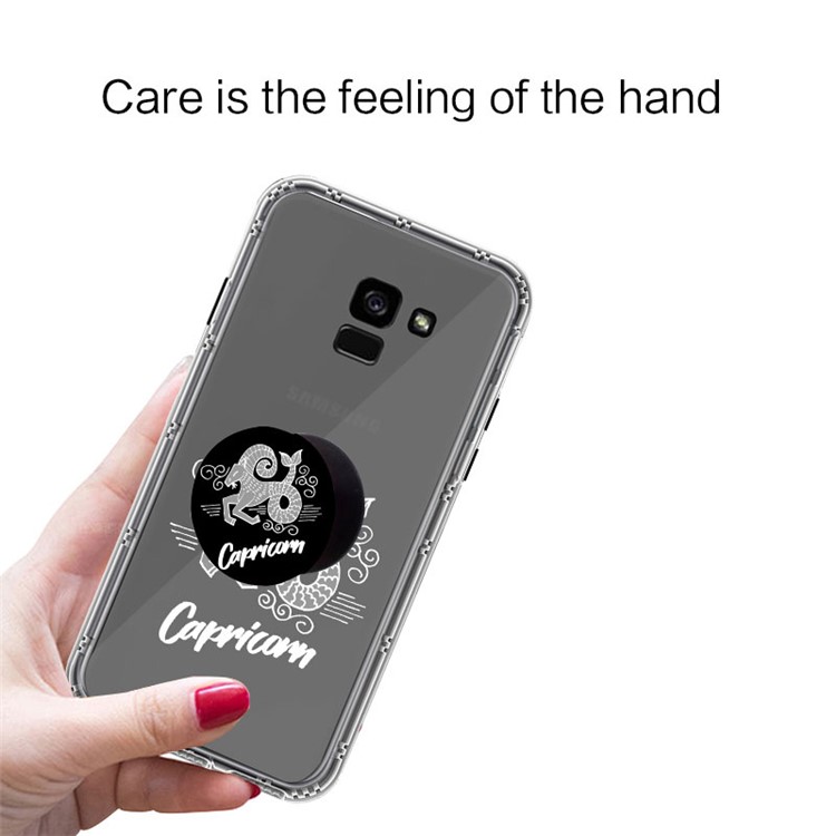 NXE Constellation Series for Samsung Galaxy A8 (2018) TPU + PC Case Mobile Accessory - Capricorn-4