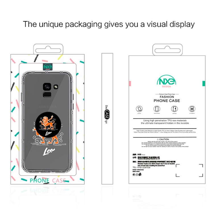 NXE Constellation Series for Samsung Galaxy A8 (2018) TPU + PC Cellphone Case - Leo-5