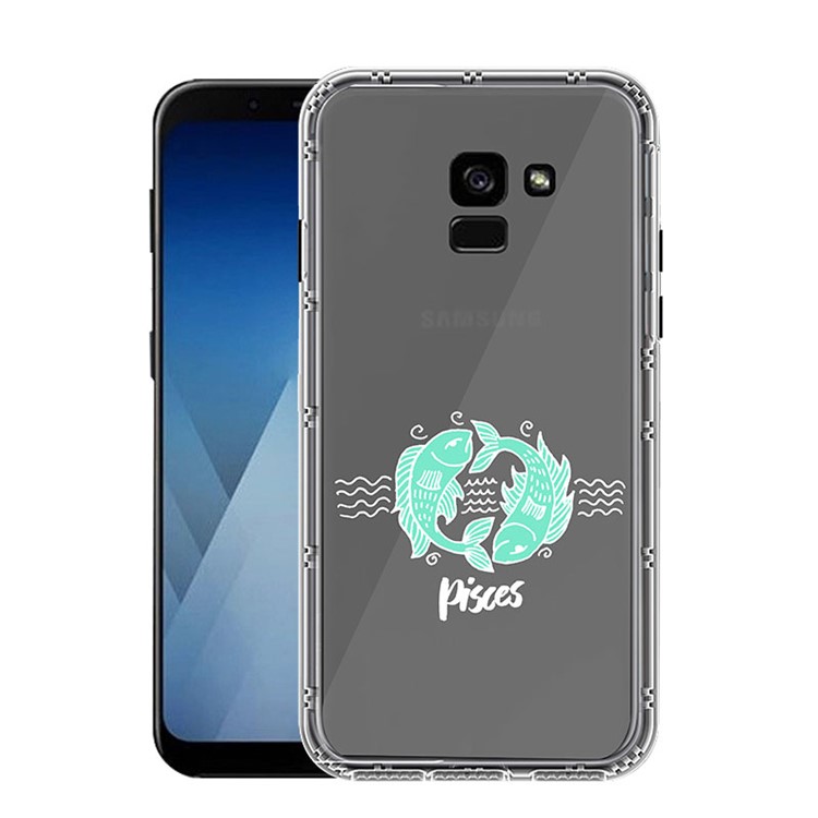NXE Constellation Series for Samsung Galaxy A8 (2018) TPU + PC Protection Back Cover - Pisces-1