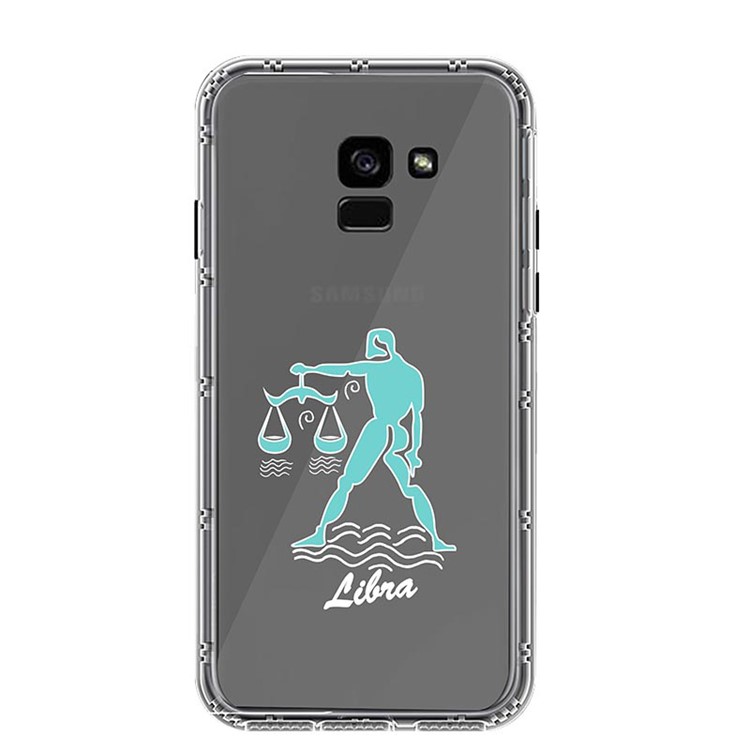 NXE Constellation Series for Samsung Galaxy A8 (2018) TPU + PC Phone Lightweight Cover Shell - Libra-2