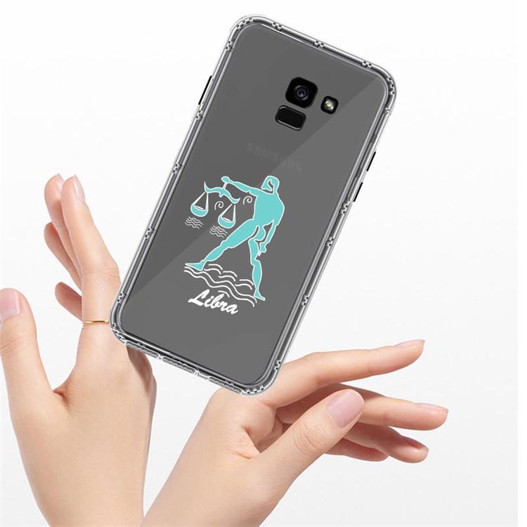NXE Constellation Series for Samsung Galaxy A8 (2018) TPU + PC Phone Lightweight Cover Shell - Libra-5