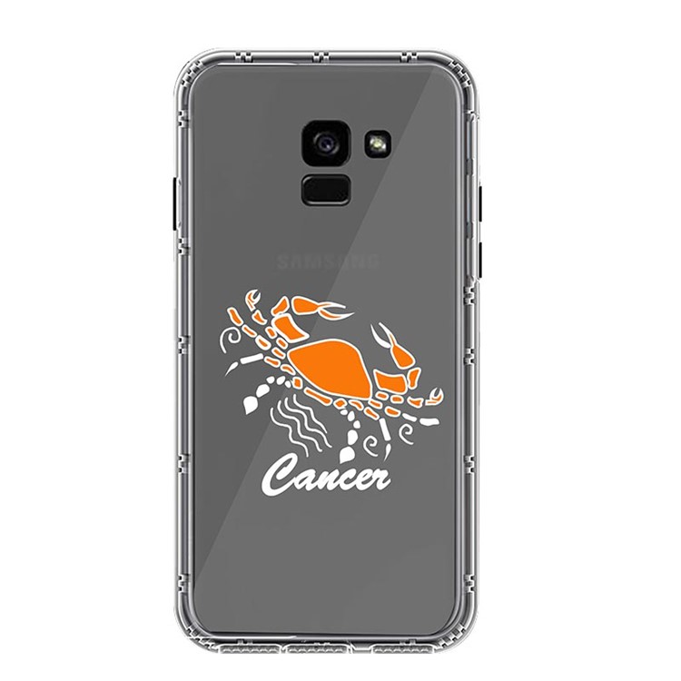 NXE Constellation Series TPU + PC Hybrid Case for Samsung Galaxy A8 Plus (2018) - Cancer-2