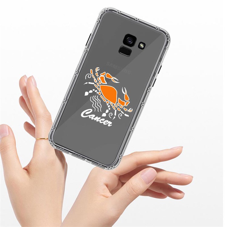 NXE Constellation Series TPU + PC Hybrid Case for Samsung Galaxy A8 Plus (2018) - Cancer-5