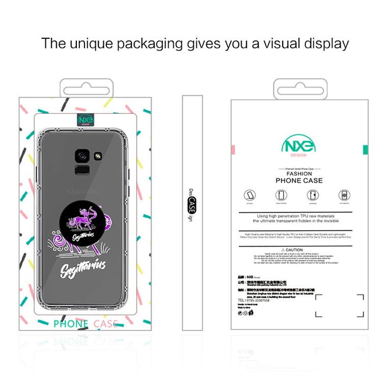 NXE Constellation Series TPU + PC Mobile Casing for Samsung Galaxy A8 Plus (2018) - Sagittarius-6