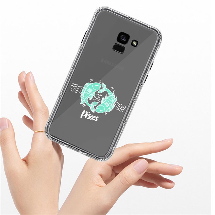 NXE Constellation Series TPU + PC Phone Accessory Case for Samsung Galaxy A8 Plus (2018) - Pisces-5