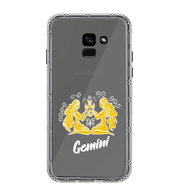 NXE Constellation Series TPU + PC Back Casing Cover for Samsung Galaxy A8 Plus (2018) - Gemini-2