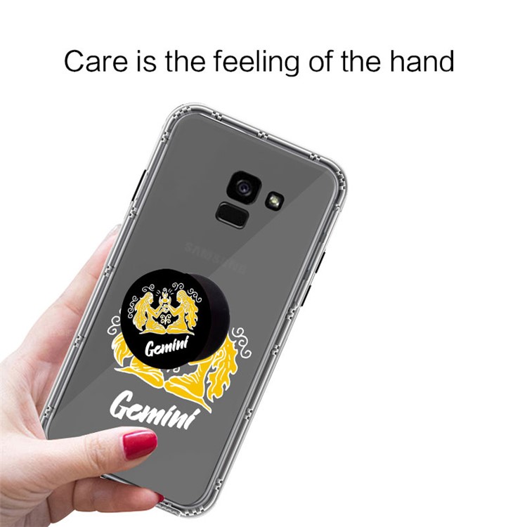 NXE Constellation Series TPU + PC Back Casing Cover for Samsung Galaxy A8 Plus (2018) - Gemini-4