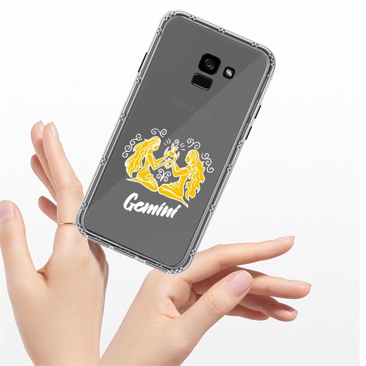 NXE Constellation Series TPU + PC Back Casing Cover for Samsung Galaxy A8 Plus (2018) - Gemini-5