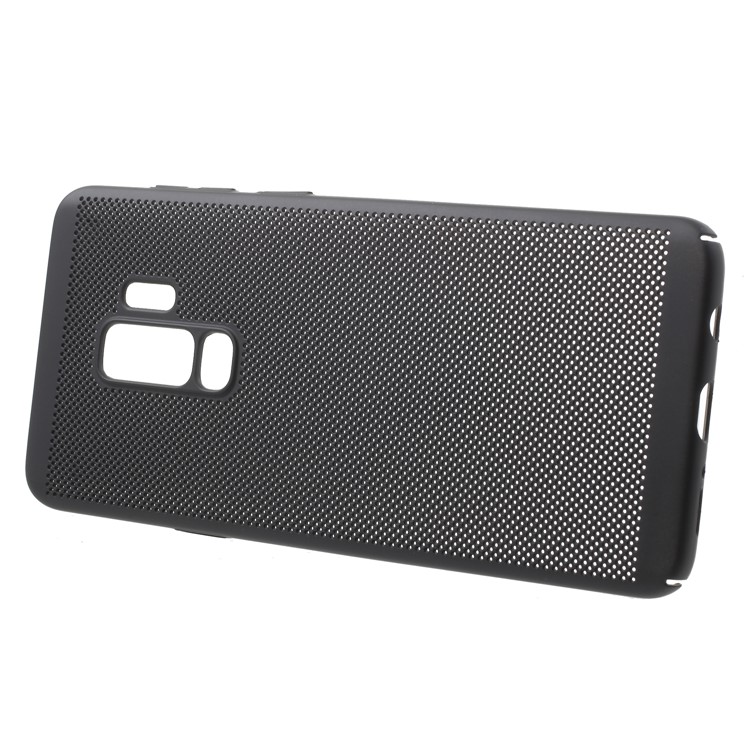 Hollow Mesh Heat Dissipation PC Mobile Phone Case for Samsung Galaxy S9 Plus - Black-2