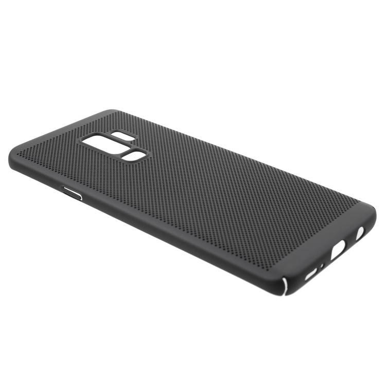 Hollow Mesh Heat Dissipation PC Mobile Phone Case for Samsung Galaxy S9 Plus - Black-3