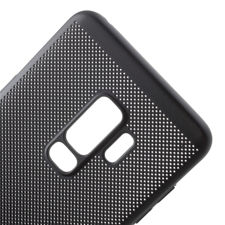 Hollow Mesh Heat Dissipation PC Mobile Phone Case for Samsung Galaxy S9 Plus - Black-4