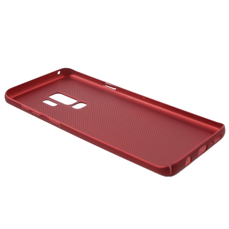 Hollow Mesh Heat Dissipation PC Mobile Phone Cover for Samsung Galaxy S9 Plus G965 - Red-3