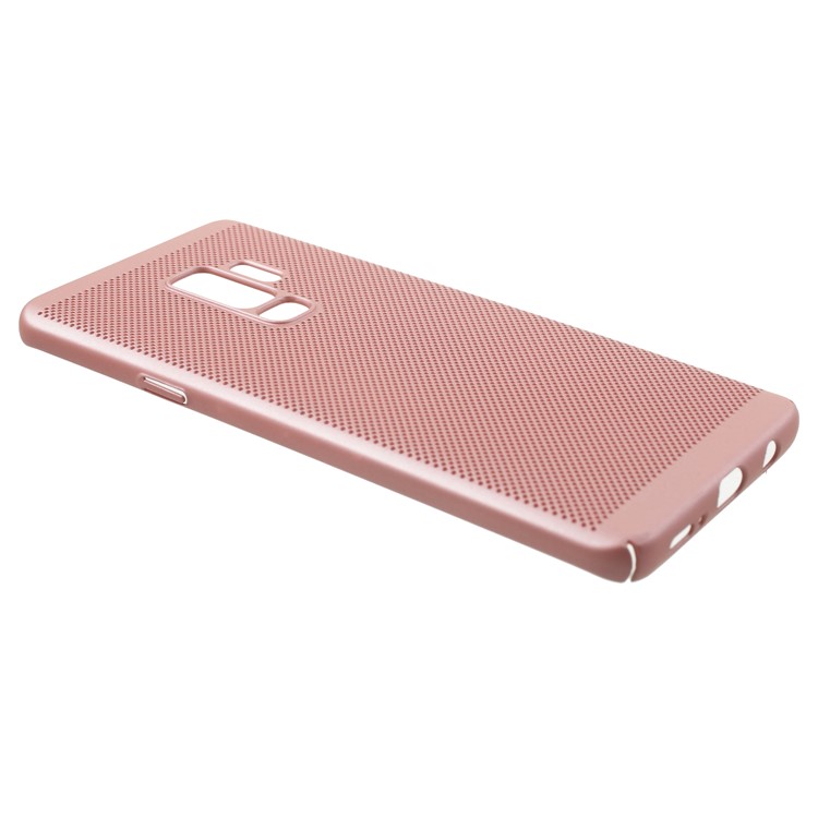 Hollow Mesh Heat Dissipation PC Mobile Phone Casing for Samsung Galaxy S9 Plus G965 - Rose Gold-2