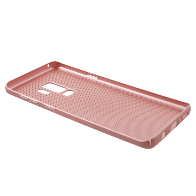 Hollow Mesh Heat Dissipation PC Mobile Phone Casing for Samsung Galaxy S9 Plus G965 - Rose Gold-3
