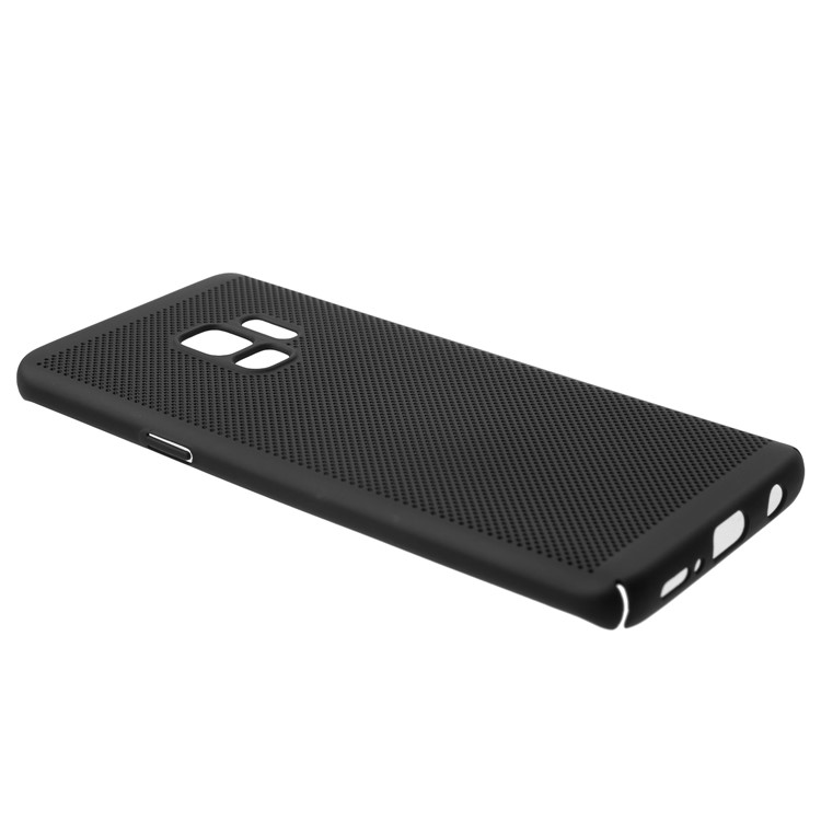 For Samsung Galaxy S9 Hollow Mesh Heat Dissipation PC Cover - Black-3