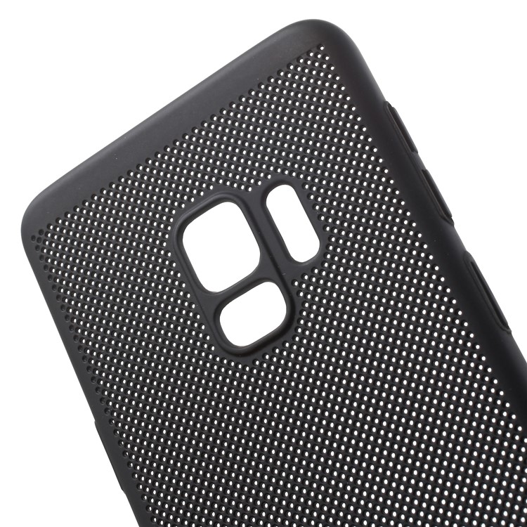 For Samsung Galaxy S9 Hollow Mesh Heat Dissipation PC Cover - Black-4