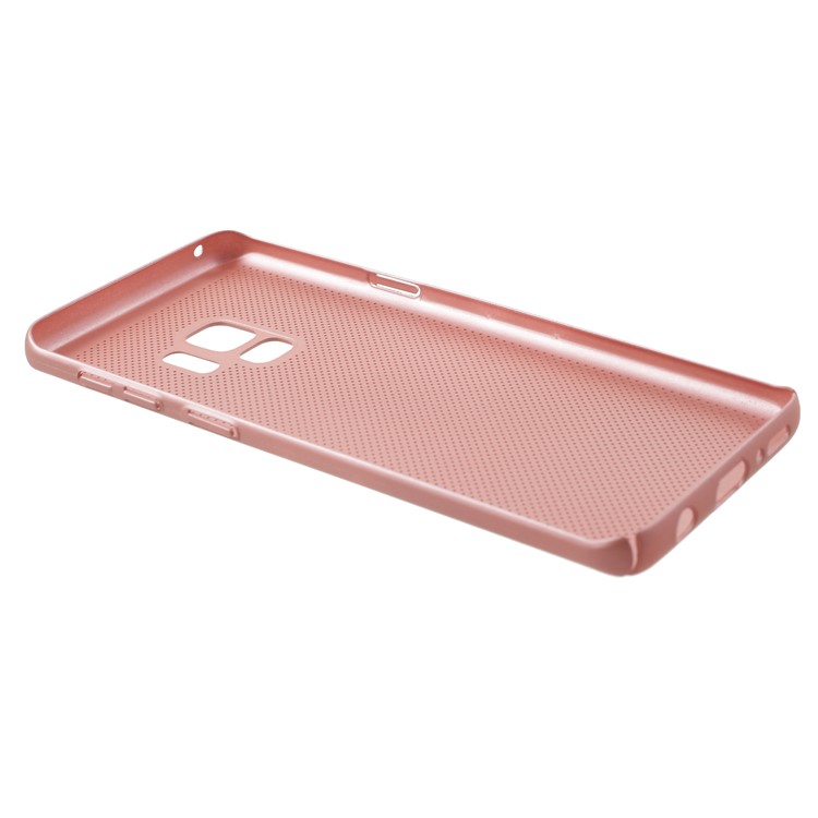 For Samsung Galaxy S9 Hollow Mesh Heat Dissipation PC Hard Casing - Rose Gold-3