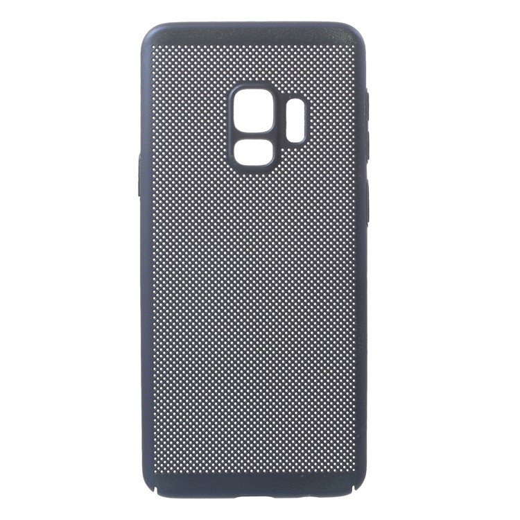 For Samsung Galaxy S9 Hollow Mesh Heat Dissipation Hard PC Mobile Lightweight Case Shell - Blue-1