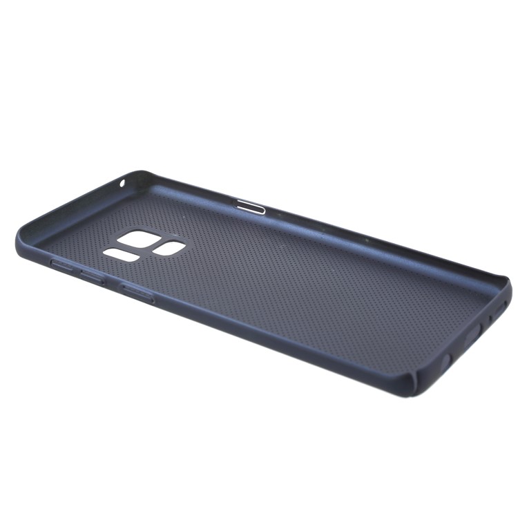 For Samsung Galaxy S9 Hollow Mesh Heat Dissipation Hard PC Mobile Lightweight Case Shell - Blue-3
