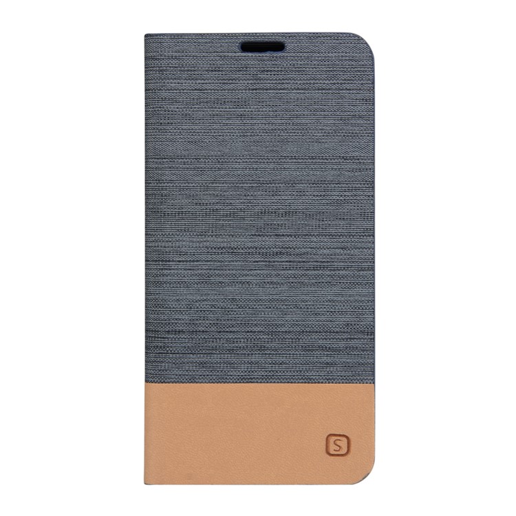 Two-color Leather Stand Case for Samsung Galaxy A3 SM-A310F (2016) - Dark Grey-1