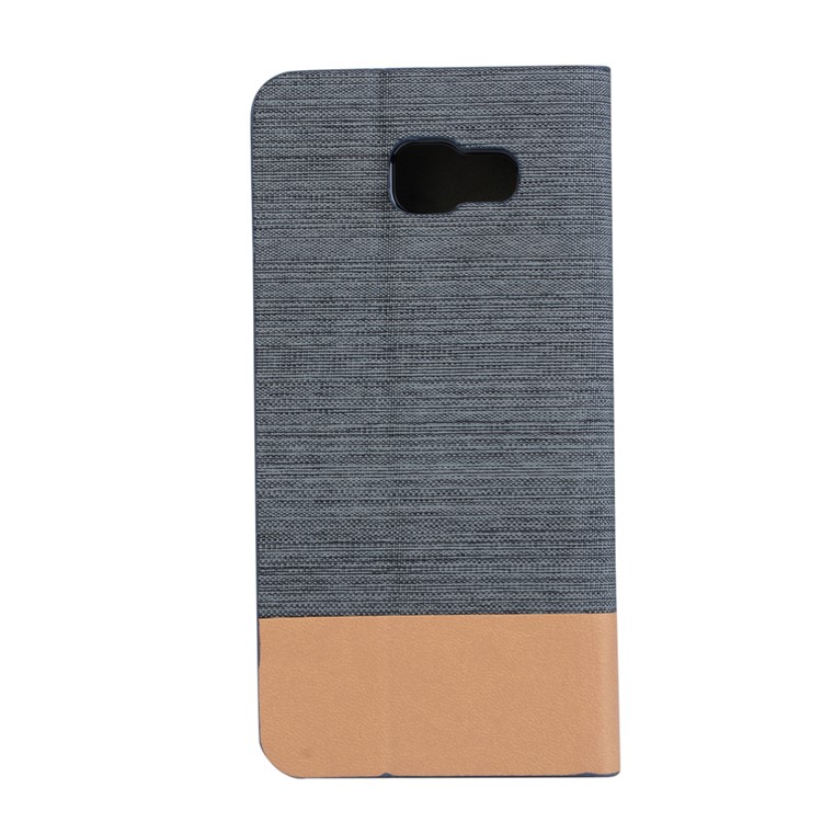 Two-color Leather Stand Case for Samsung Galaxy A3 SM-A310F (2016) - Dark Grey-2