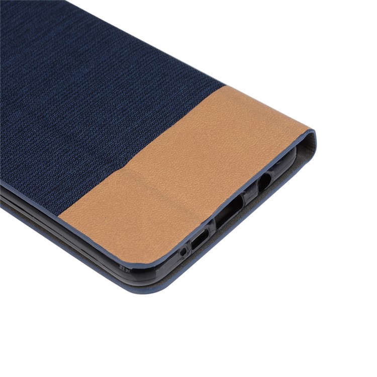 Two-color Leather Stand Case Cover for Samsung Galaxy A3 SM-A310F (2016) - Dark Blue-8
