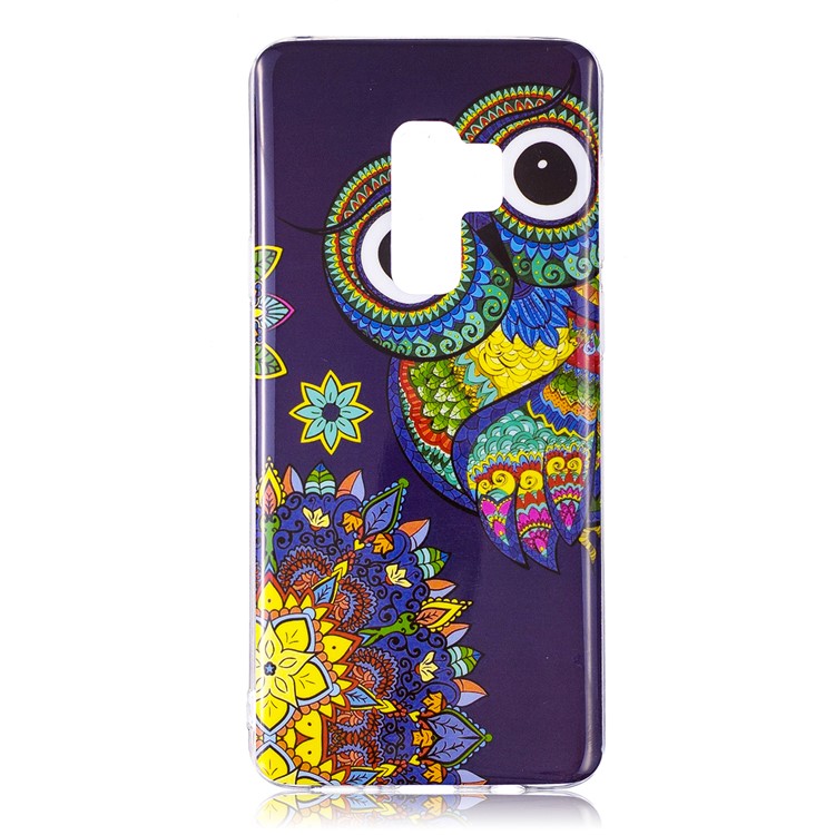 Узорчатый серебристый imd мягкий tpu гибкий гель для галактики samsung s9 + g965 - сова