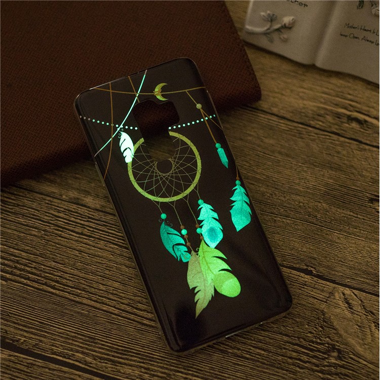 For Samsung Galaxy S9 Plus G965 Noctilucent Patterned IMD Soft TPU Gel Case - Dream Catcher-4